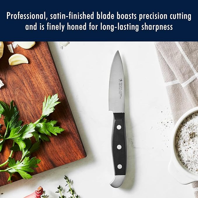 HENCKELS Statement Premium Quality 15-Piece Set with Block, Natural, Razor-Sharp, German Engineered Informed by 100+ Years of Mastery, Lightweight and Strong, Dishwasher Safe