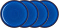 Denby Imperial Set of 4 Coupe Dinner Plate Set, One size, cobalt blue