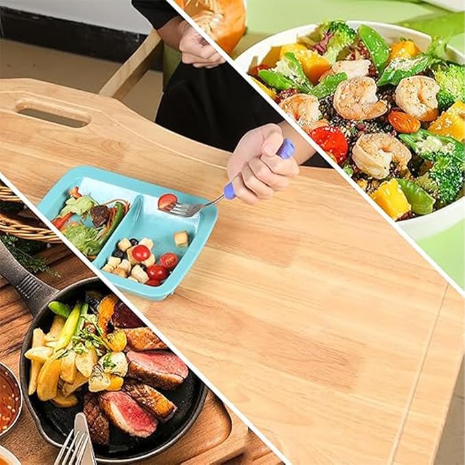 Adaptive Utensils Set for Hand Tremors,Arthritis and Parkinsons -Weighted Silverware with Non-Slip Handle to Easy Grip,Eating Flatware for Elderly Use (Left Hand 1fork+1spoon=1set,Purple)