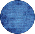 Elastic Tablecloth, Navy Blue Deco Decorative Fabric Table Cover for, Faded Burlap Texture Old Fashioned Grunge, Fit Round Tables 23inch Diameter, Buffet Table/Parties/Holiday Dinner, Royal Blue