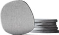Diatomaceous Earth Coasters Set of 6 for Drinks, Moisture Water Absorbent Stone Coasters for Table Desk at Work, Water Absorbing Instant Drying Diatomite, Modern Light Grey