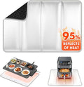 23×15.4 in Heat Resistant Mat for Food Warming Mats, Heat Resistant Mats for Countertop Reflects 95% of Heat, Waterproof and Oilproof Hot Pad With Non-slip Bottom for Air Fryer, Coffee Maker, Oven