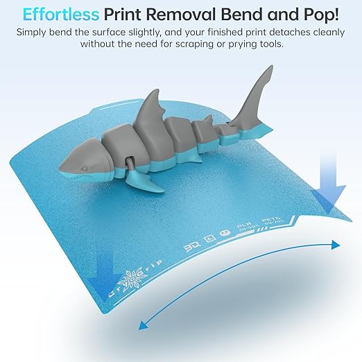 BIQU CryoGrip Pro Frostbite for Bambu-Lab P1S/P1P/P2S/X1C/X1E/A1 257x257mm Cold Build Plate Room Temperature Print Double Sided Upgrade Plate Removable Surface Platform