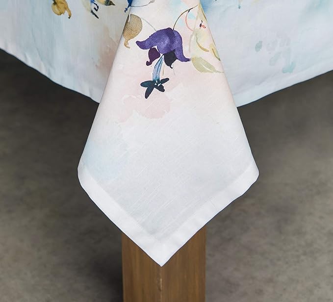Maison d' Hermine Table Cloth Rectangle Table 100% Cotton 60 x 120 Inches Tablecloth Reusable Decorative for Dining Room Farmhouse Home Valentines Day Decorations Spring Summer - Lazy Summer Days