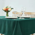 maxmill Square Tablecloth Water Resistance Antiwrinkle Spill Proof Weaved Texture Pattern Table Cloth, Christmas Decorative Fabric Table Cover for Parties, Holiday Dinner, 70 x 70 Inch, Hunter Green