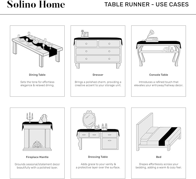 Solino Home Linen Table Runner 90 Inches Long - Classic Hemstitch 100% Pure Linen White Dining Table Runner 14 x 90 Inch for Valentines, Spring, Easter