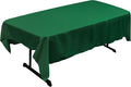 LA Linen Polyester Poplin Washable Rectangular Tablecloth, Stain and Wrinkle Resistant Table Cover 60x84, Fabric Table Cloth for Dinning, Kitchen, Party, Holiday 60 by 84-Inch, Emerald Green