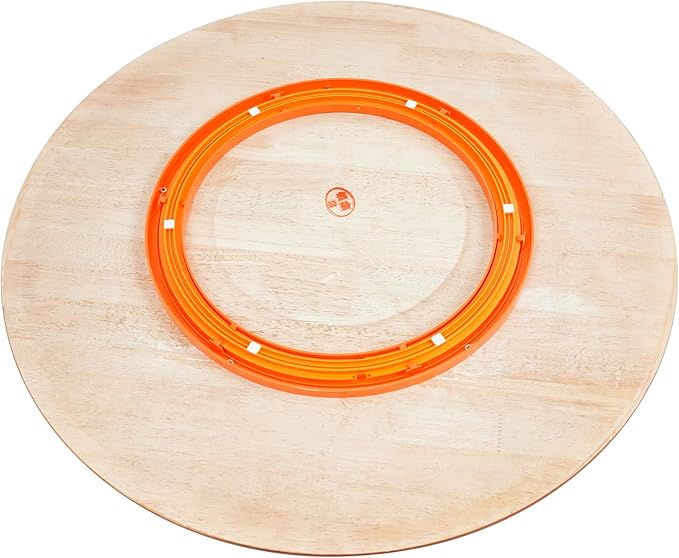 27" Wood Lazy Susan Turntable,Large 360° Rotating Serving Tray for Table,Smooth and Silent Spin,Spinning Dining Table for Family Gatherings,Banquets and Weddings-Easy Cleaning