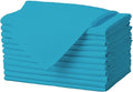 Gee Di Moda Cloth Napkins - 17 x 17 Inch Caribbean Dinner Napkins - Set of 12 Soft & Absorbent Washable Fabric Cloth Table Napkins with Hemmed Edges for Hotel Restaurant, Holiday Parties & Wedding