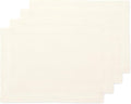 Solino Home Linen Ivory Placemats Set of 4-100% Pure Linen Placemats 14 x 19 Inch for Spring, Easter - Fete