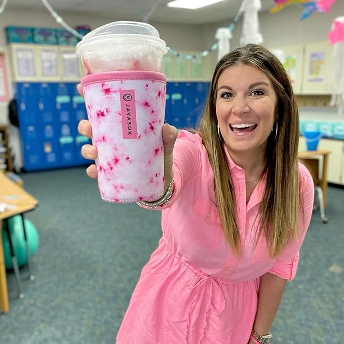 Sok It JavaSok Iced Coffee & Cold Soda Insulated Neoprene Cup Sleeve (Green Living, XLarge: 38-42oz)