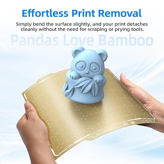BIQU PyroGrip Double Side Textured PEI Build Plate for Bambu-Lab A1 Mini 3D Printer 184x184mm Panda Build Plate Flexible Sheet Print Bed Removable Surface Platform