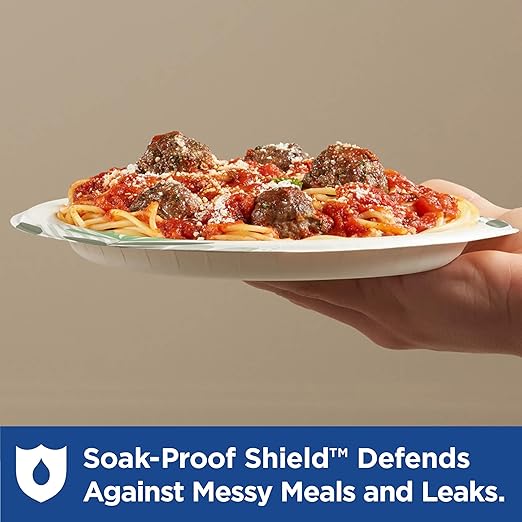 Dixie 8.5 Inch Medium-Weight Paper Plates By GP PRO, Pathways Design, 500 Count (125 Disposable Plates Per Pack, 4 Packs Per Case), UX9WS