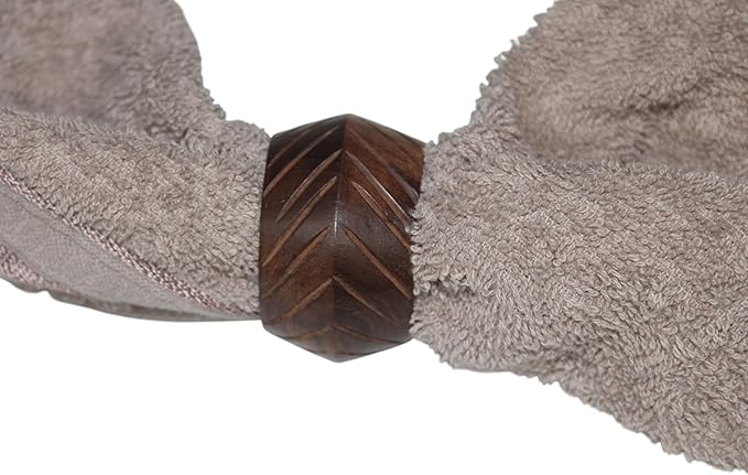 Wooden Napkin Rings Handcrafted Natural Wood Napkin Rings Decorations Christmas Ornaments Best for for Table Décor, Dinner Party, Wedding Party, Dining Parties, Table Decoration (8)