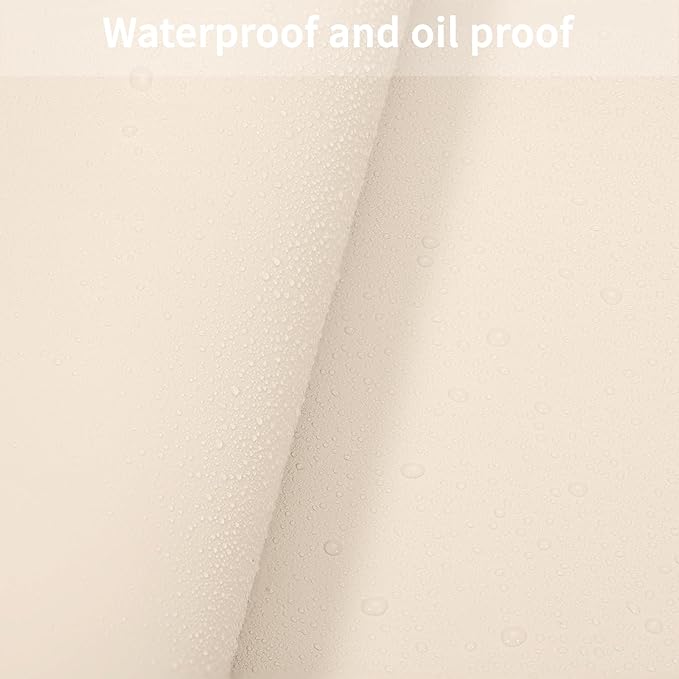 Leather Table Cover,1.8mm Thick,24x60 Inch Desk Cover,Large Desk Mat,Table Protector,Table Cover Protector,Desk Protector,Table Pad,(Beige+Light Gray,24x60)