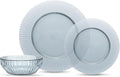 Fortessa Archie Glass, 12 Piece Dinnerware Set (Service for 4), Dusk Gray