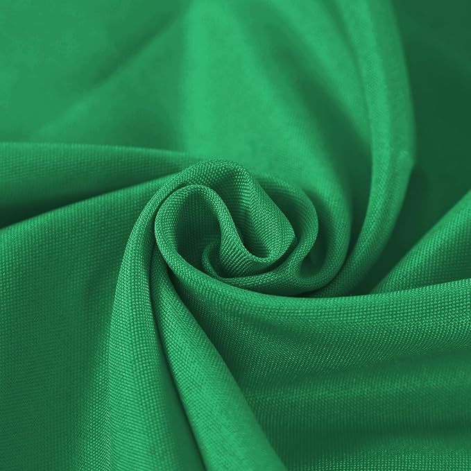 Fokitut 2 Pack Waterproof Square Tablecloth, 90x90 Inch, Stain Resistant and Wrinkle Polyester Table Cloth, Fabric Table Cover for Kitchen Dining, Wedding, Party, Holiday Dinner-Emerald