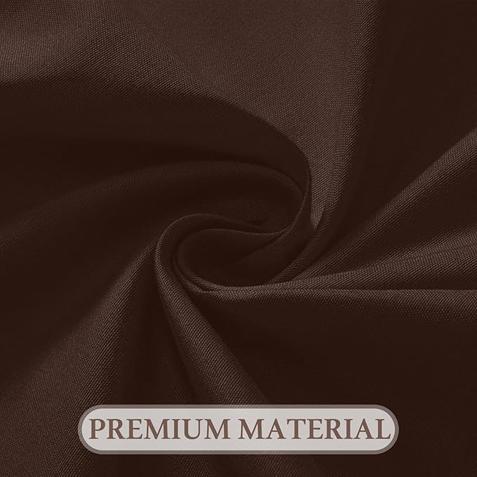 8 Pack Round Tablecloth 90 Inch Brown Tablecloth for Round Tables, Washable Polyester Table Cloth Stain and Wrinkle Resistant Decorative Table Cover for Wedding Party Dining Banquet