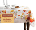 Maison d' Hermine Table Cloth Rectangle Table 100% Cotton 70 x 90 Inches Fall Tablecloth Reusable Everyday Use for Thanksgiving Christmas Decorations Dining Farmhouse Party (Amarante)