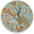 Coasters for Drinks Coaster Drink Set Decorative Coffee Table Desk Cup Mat Spring Cute Cork Bar Backing Round Home Decor Orange Branch Peacock21