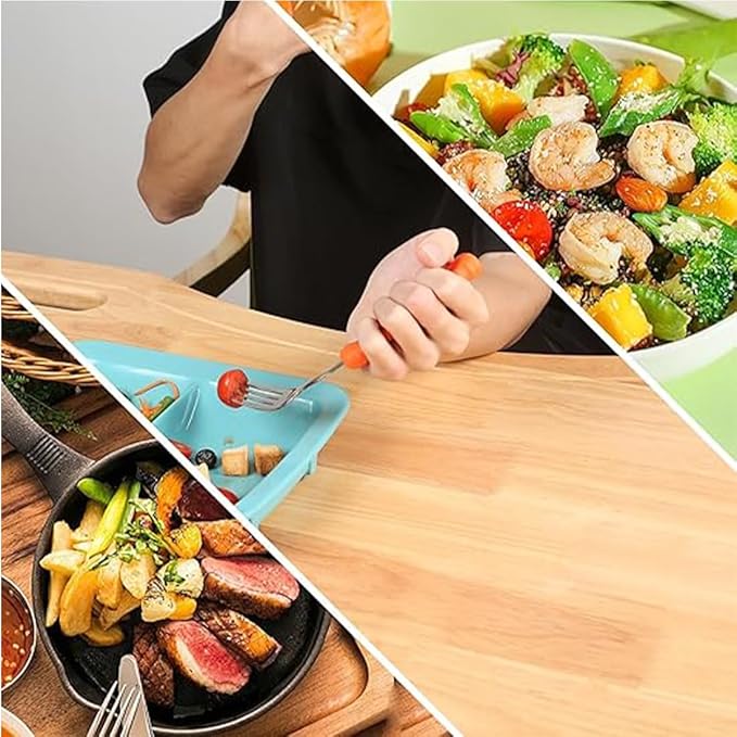 Adaptive Utensils for Hand Tremors,Weighted Utensils with Non-Slip Handle to Easy Grip for Elderly Use(Left Hand 1 pc Fork+1 pc Spoon=2 pcs,Orange)
