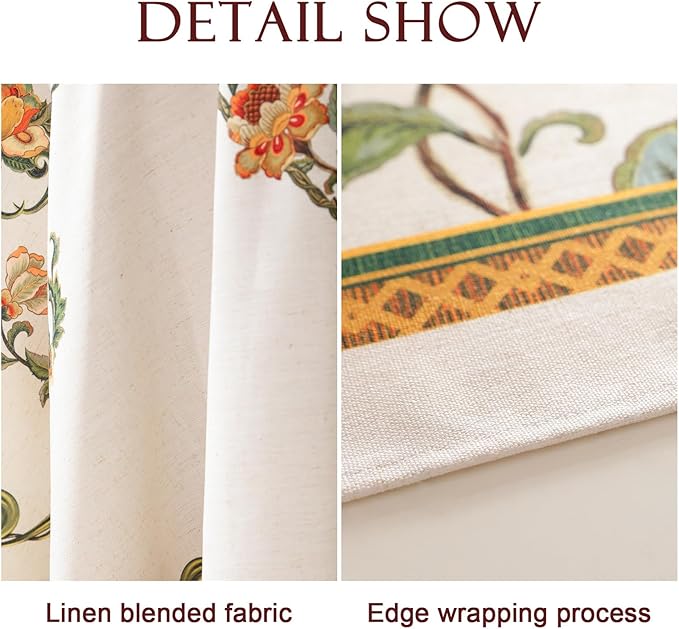 patdrea Designer Linen Round Tablecloth,Vintage French Floral Tablecloths,Wrinkle Free Table Cloth,Decorative Table Cover Cloth for Kitchen,Dining,Tea Party,Home,Christmas,Diameter 67"