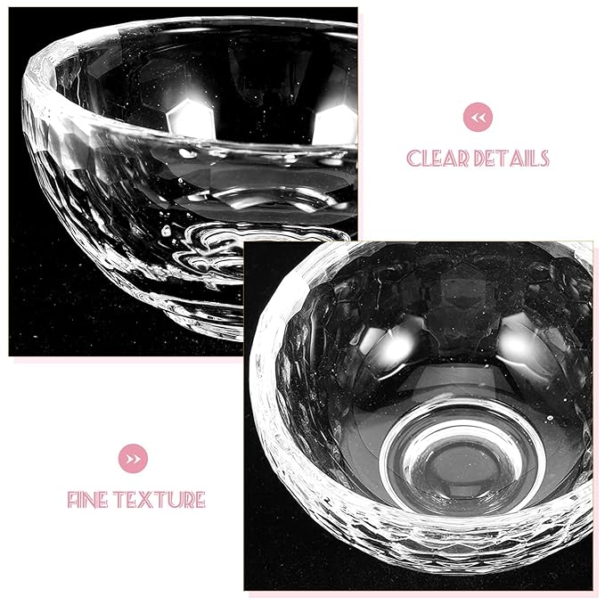 Glass Facial Bowl Smooth Surface Essential Oil and Mask Mixing Bowl Portable Spa and Glossy Finish and Easy Cleaning