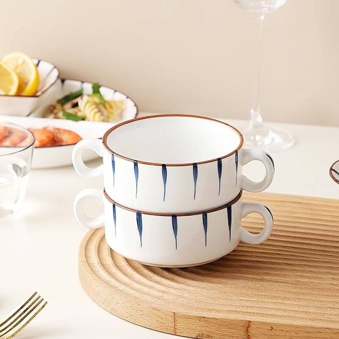 8" Dinner Plate Set, 3-Piece, Compartmentalized Ceramic Plates for Breakfast, Salad, Portion Control and Weight Loss