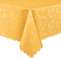Smiry Rectangle Table Cloth, Waterproof Heavy Duty Vinyl Tablecloths, Wipeable Washable Table Cover for Kitchen and Dining Room (Mustard Yellow, 60" X 120")
