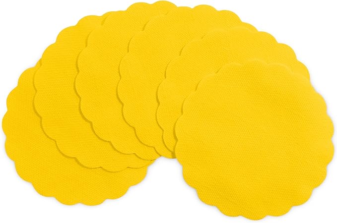 Disposable Yellow Paper Coasters for Drinks, 3.5 Inch Round Coasters for Bar, Cocktail, Beverage, Wine Or Event, 500 Pack Bulk