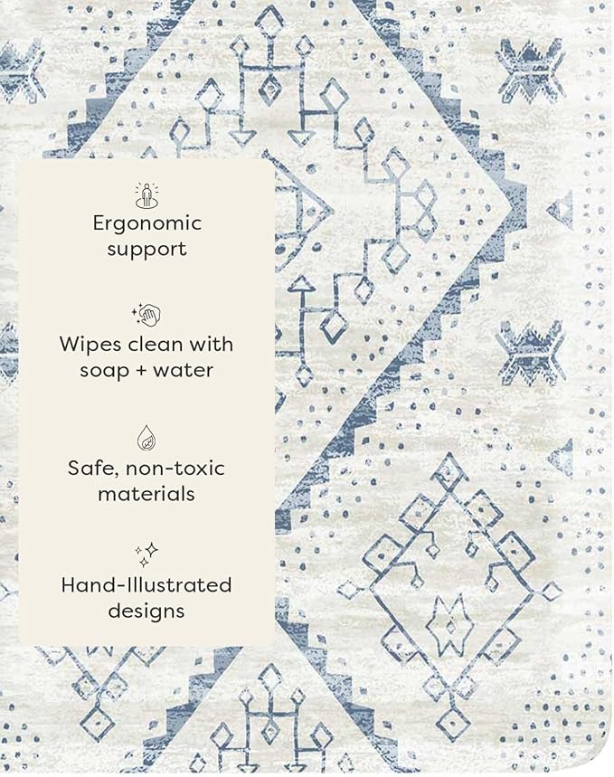 House of Noa Nama Standing Mat – Anti-Fatigue Cushioned Kitchen Mats for Floor | Ergonomic Bounce-Back Foam Kitchen Mats | Anti-Fatigue Mats for Kitchen & Standing | Ula Windmill | 22" x 54"