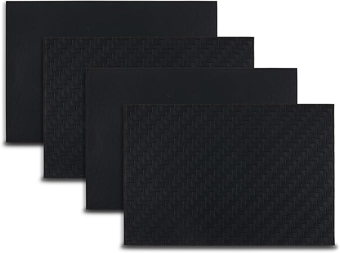 Placemats Set of 4 12" x 18" Heat-Resistant Table Mats for Dining Table Set for 4 Kitchen & Dining Room Decor Farmhouse, Boho, & Modern Style Easy to Clean, Durable & Stylish Table Decor