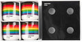 Copenhagen design Pantone Cortado Thermo Cup, Pride 4 Pcs, Ceramic, red, One Size