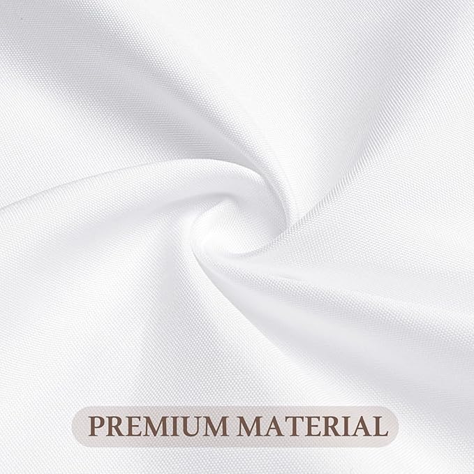 8 Pack Round Tablecloth 90 Inch White Table Cloth for Round Tables, Washable Polyester Tablecloth Stain and Wrinkle Resistant Decorative Table Cloth for Wedding Party Dining Banquet