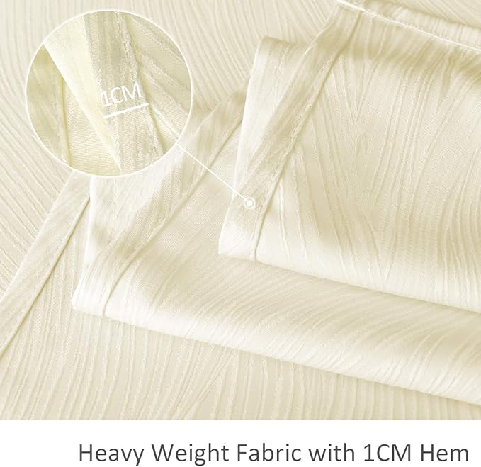 maxmill Square Tablecloth Swirl Design Water Resistance Antiwrinkle Heavy Weight Soft Table Cloth for Buffet Banquet Parties Event Holiday Dinner Square 70 x 70 Inch Ivory