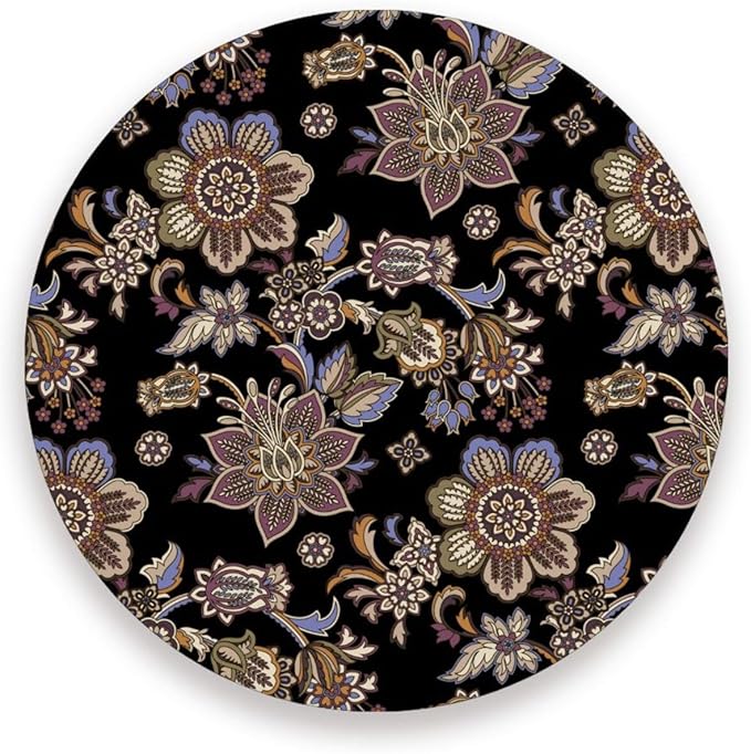 Coasters for Drinks Coaster Drink Set Decorative Coffee Table Desk Cup Mat Spring Cute Cork Bar Backing Round Home Decor Mandala Black12