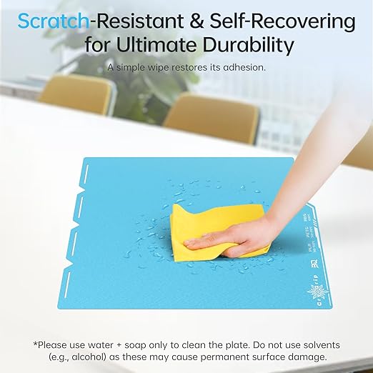 BIQU Cryogrip Pro Frostbite Cold Build Plate Compatible with Snapmaker U1 3D Printer 276x301MM Panda Build Plate Double-Sided Upgrade Room Temperature Print Removable Surface Platform