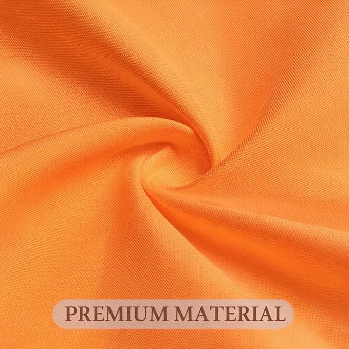 8 Pack Round Tablecloth 90 Inch Orange Tablecloth for Round Tables, Washable Polyester Table Cloth Stain and Wrinkle Resistant Decorative Table Cover for Wedding Party Dining Banquet