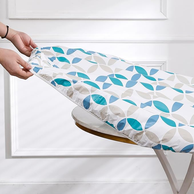 Walrus Round Vinyl Fitted Tablecloth with Flannel Backing Elastic Edge Design Table Cover Waterproof Oil-Proof PVC Table Cloth Stain-Resistant Best for 45"-56" Round