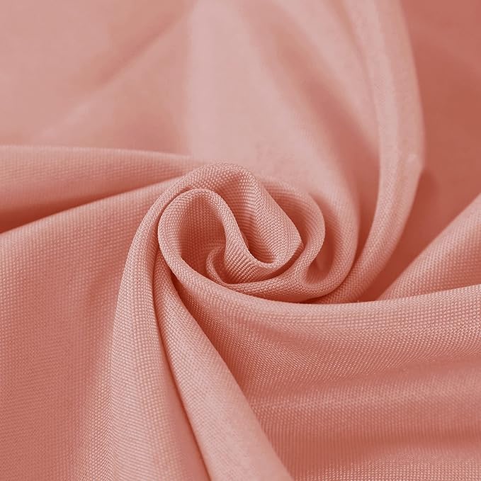 Fokitut 2 Pack Waterproof Round Tablecloth, 70 Inch, Stain Resistant and Wrinkle Polyester Table Cloth, Fabric Table Cover for Kitchen Dining, Wedding, Party, Holiday Dinner-Dusty Pink