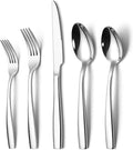 Onader 60 Piece Heavy Duty Silverware Set, Stainless Steel Flatware Cutlery Set for 12