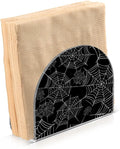 Napkin Holder Spider Web Crystal Clear Acrylic Napkin Holders, Paper Napkin Holder Dining Table Dispenser for Kitchen Restaurant Home Decor Bar Accessories
