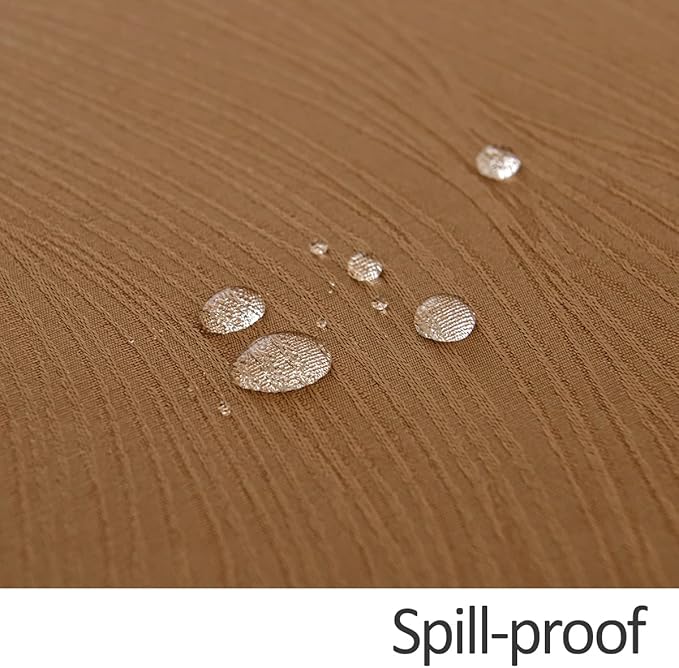 maxmill Fall Round Tablecloth Swirl Design Spillproof Wrinkle Free Heavy Weight Soft Table Cloth Decorative Fabric Tabletop for Harvest Celebration Thanksgiving Dinner Round 90 Inch, Fall Leaf