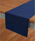Solino Home Linen Royal Blue Table Runner 72 Inches Long - Athena, 100% Pure Linen Dining Table Runner 14 x 72 Inch - Winter