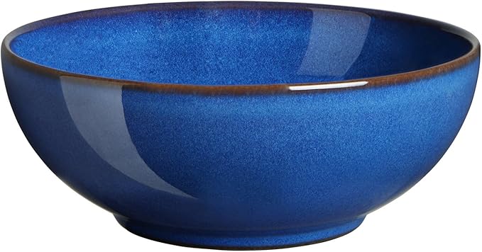 Denby Imperial Set of 4 Coupe Cereal Bowl Set, One size, cobalt blue