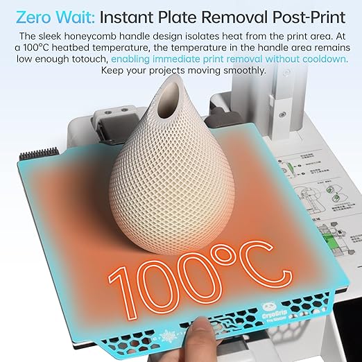 BIQU CryoGrip Pro Glacier 184x184mm Panda Build Plate for Bambu-Lab A1 Mini 3D Printer Double Sided Upgrade Build Plate Removable Surface Platform