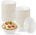 300 Pcs 8oz Paper Bowls,Heavy Duty Disposable Bowls Compostable Paper Bowls, White Biodegradable Bowls for Ice Cream, Salad,Dessert,Parties - Catering Supplies