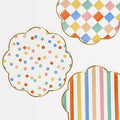 Meri Meri Colorful Pattern Dinner Plates (Pack of 8)