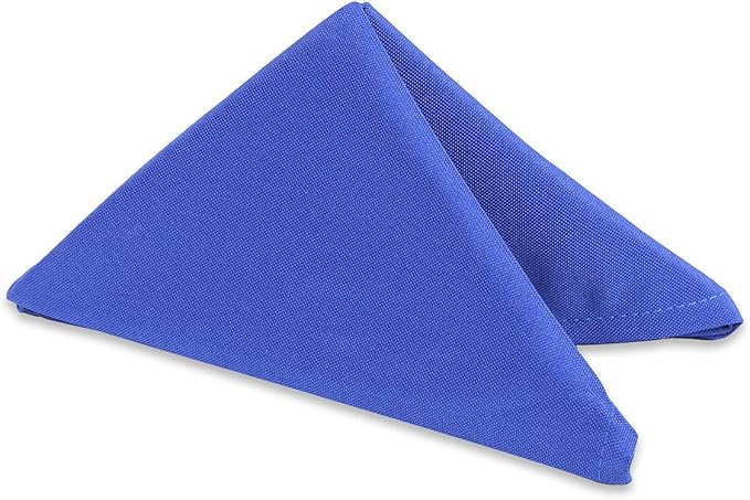 Polyester Cloth Napkins - Washable Soft Table Linens - Durable & Elegant for Dining, Restaurants, Weddings, Events, Rentals, Banquets, & Parties - Premium Quality Set of 250, Royal Blue, 17"x17"