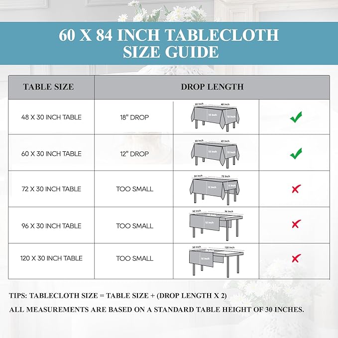 VidaFete 1 Pack Tablecloth 60 * 84inch Rectangle Table Cloth Polyester, Stain Wrinkle Resistant Polyester Dining Table Cover for Kitchen Dinning Party Wedding Tabletop Buffet Decoration(Sagegreen)